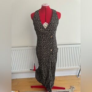 Vintage 90s Floral Wrap Dress